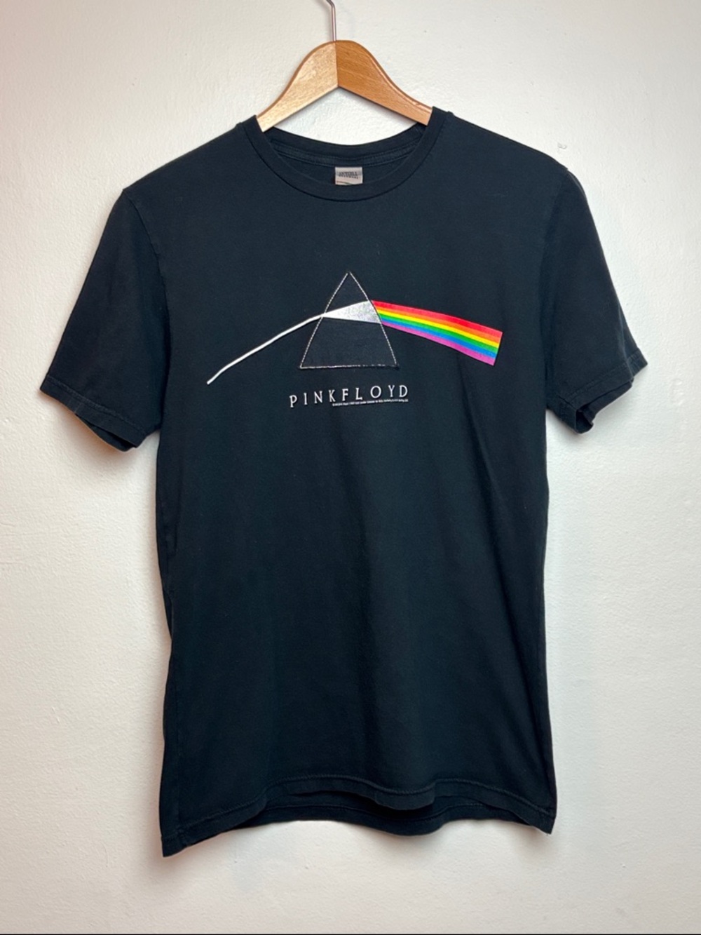 VTG Y2K Pink Floyd‎ The Dark Side Of The Moon Men’s Small Band T-Shirt Black
